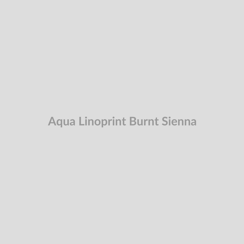 Aqua Linoprint Burnt Sienna