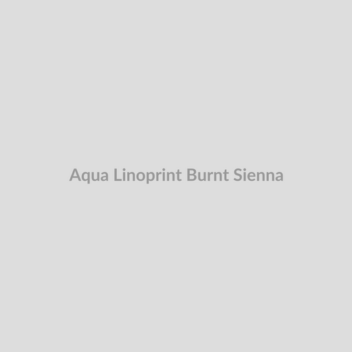 Aqua Linoprint Burnt Sienna